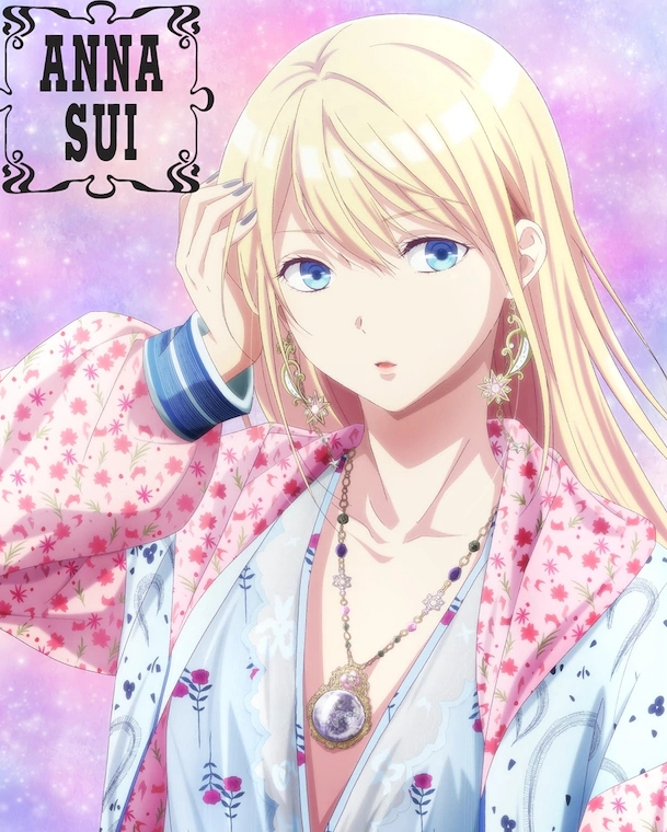 TV动画「请在T台上微笑」千雪与ANNA SUI合作插图公开