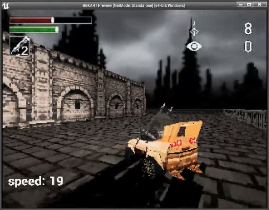 PS1风《血源卡丁车》新演示:驾驶摩托车在亚楠街头狂飙